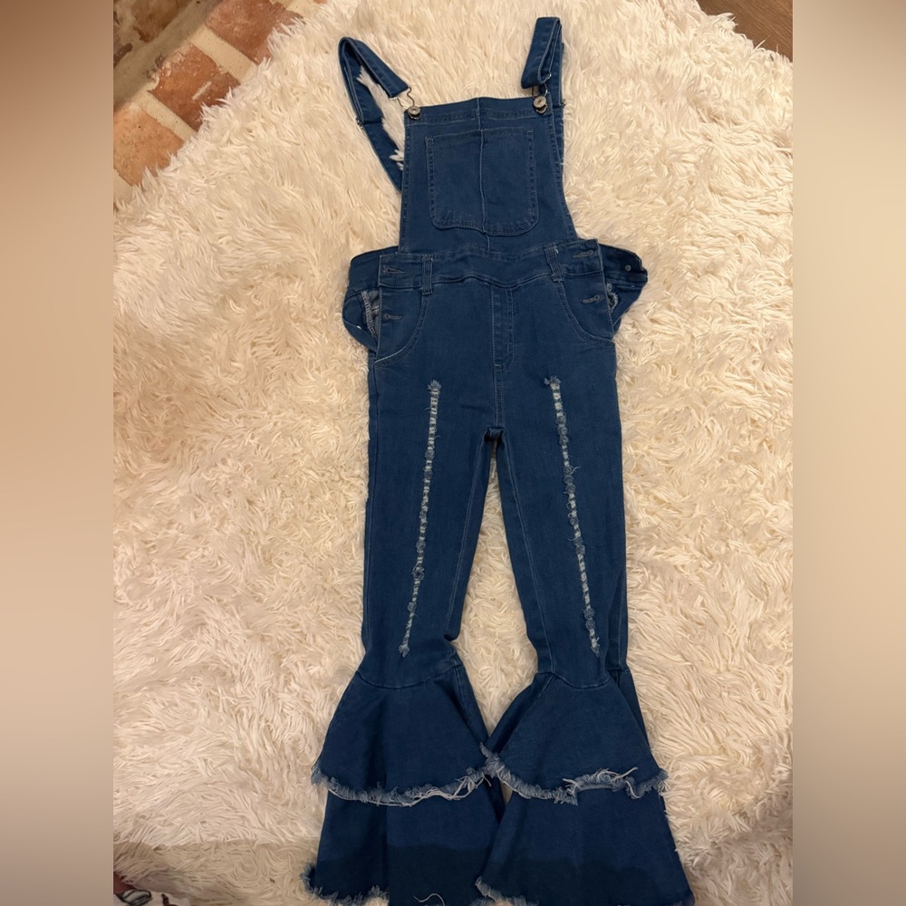 Stylish Blue Denim Kids Overalls